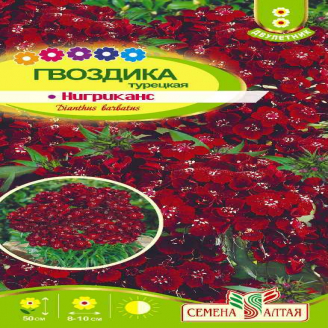 Гвоздика Турецкая Ниграканс, черн-красн, двулетник, 0,1 г